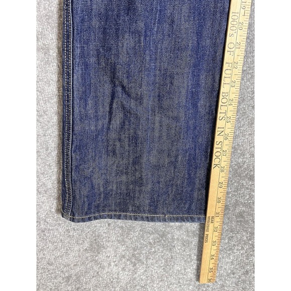 GAP Low Rise Boot Cut Trouser Jeans Womens Size 12 Blue Denim Flap Pockets - Picture 8 of 9
